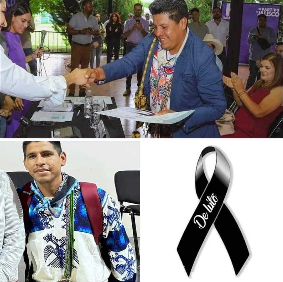 Comunidad Wixarika se posiciona tras la muerte del alcalde electo Yuniur Vázquez y Antonio Carrillo, coordinador de su campaña