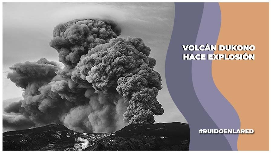 Explosión en el volcán Dukono.
