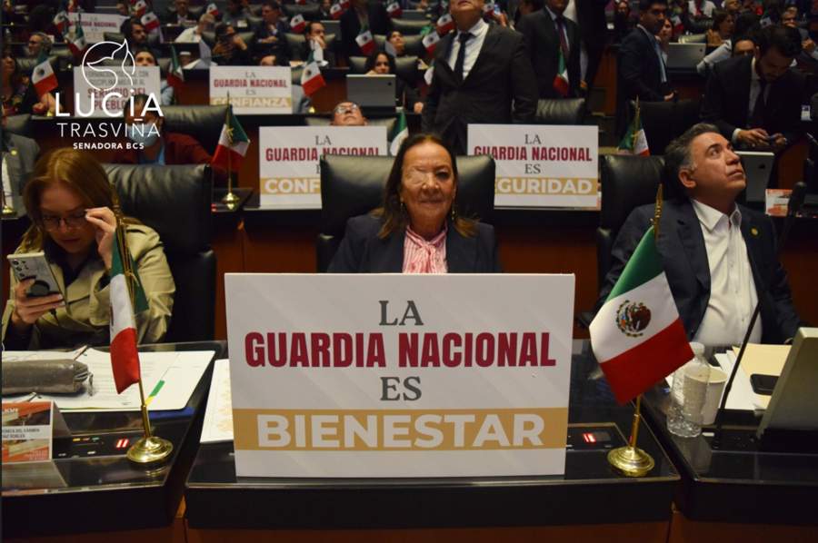 Senadora Lucía Trasviña sufre irritación en ojo y alteración de presión tras explosión de petardos en el Senado