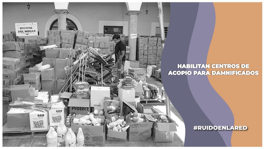 Habilitan centros de acopio en Acapulco