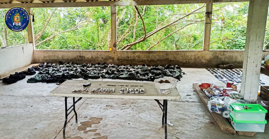 FGE Guerrero informa sobre localización de un campamento de un grupo criminal