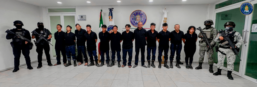 FGE Guerrero informa que 10 de los 15 detenidos por los ataques en Técpan de Galeana son guatemaltecos y hay un salvadoreño