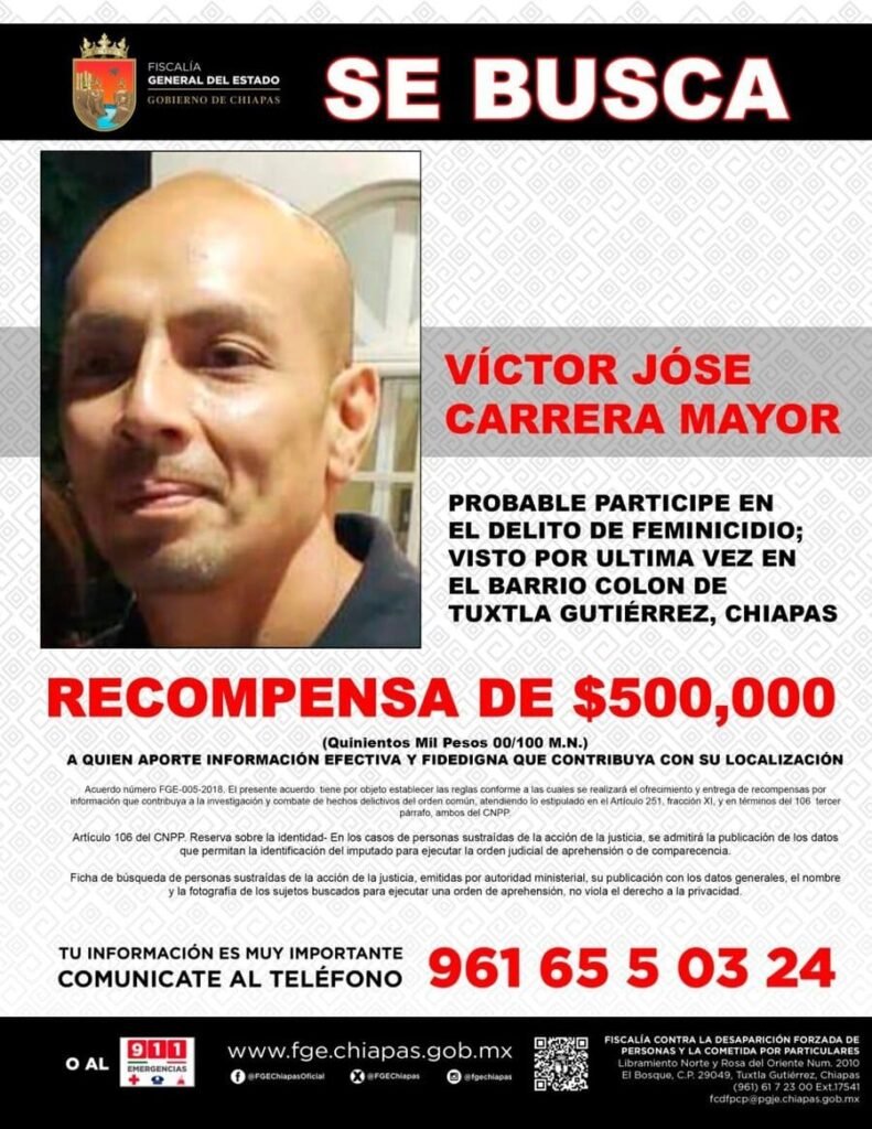 quien es el feminicida de la niña liliana guadalupe, quien vendía dulces en tuxtla gutiérrez