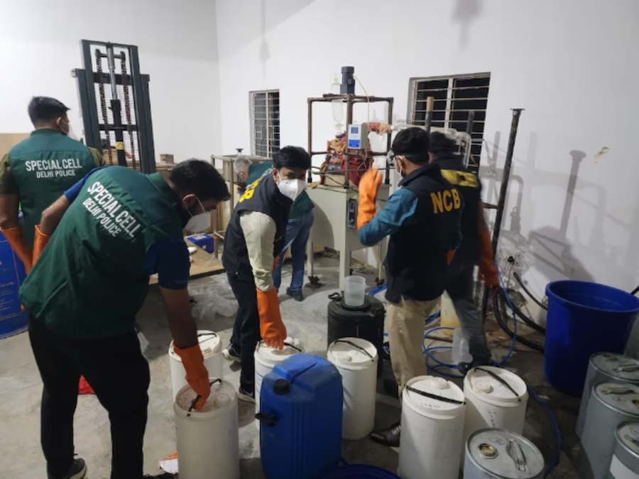 Desmantelan laboratorio de drogas en India; vinculan a cártel mexicano, presuntamente el Cártel Jalisco Nueva Generación