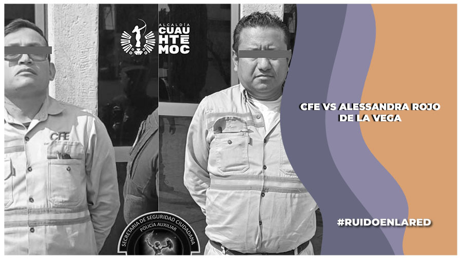 CFE vs Alessandra Rojo de la vega sobre detención de dos trabajadores