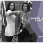 Gimnasta olímpica lanza bandera mexicana al piso