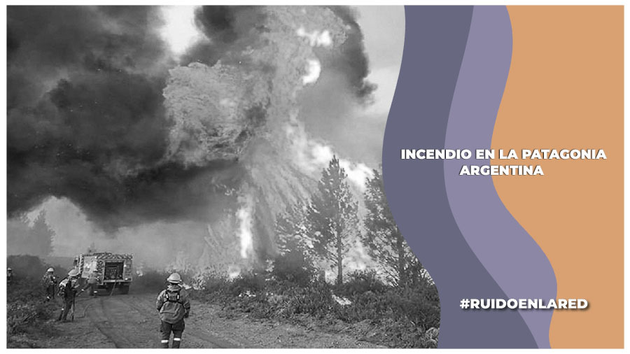 Incendio en la Patagonia argentina