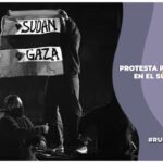Protesta pro Palestina y Sudán en el SuperBowl