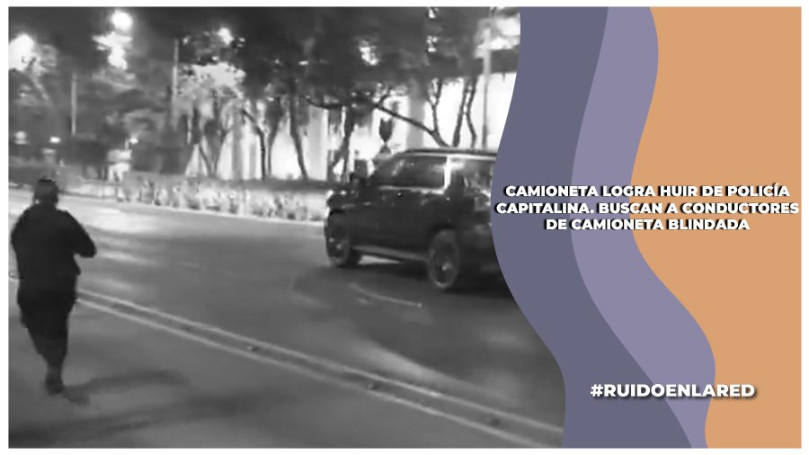 Policía de la CMDX busca personas que se dieron a la fuga en una camioneta blindada en Paseo de la Reforma