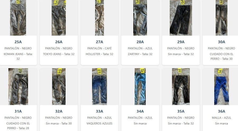 prendas encontradas en el centro de exterminio de teuchitlán, jalisoc
