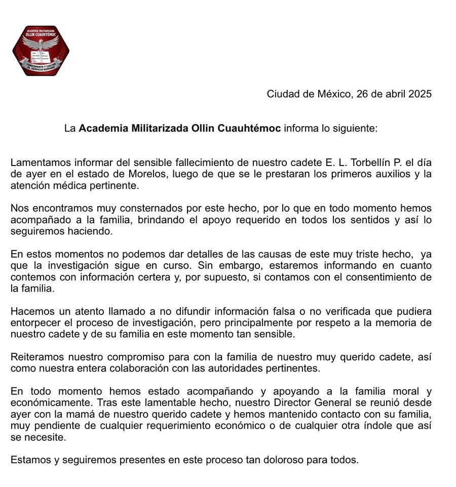caso de tortura de la academia militarizada ollin cuauhtemoc