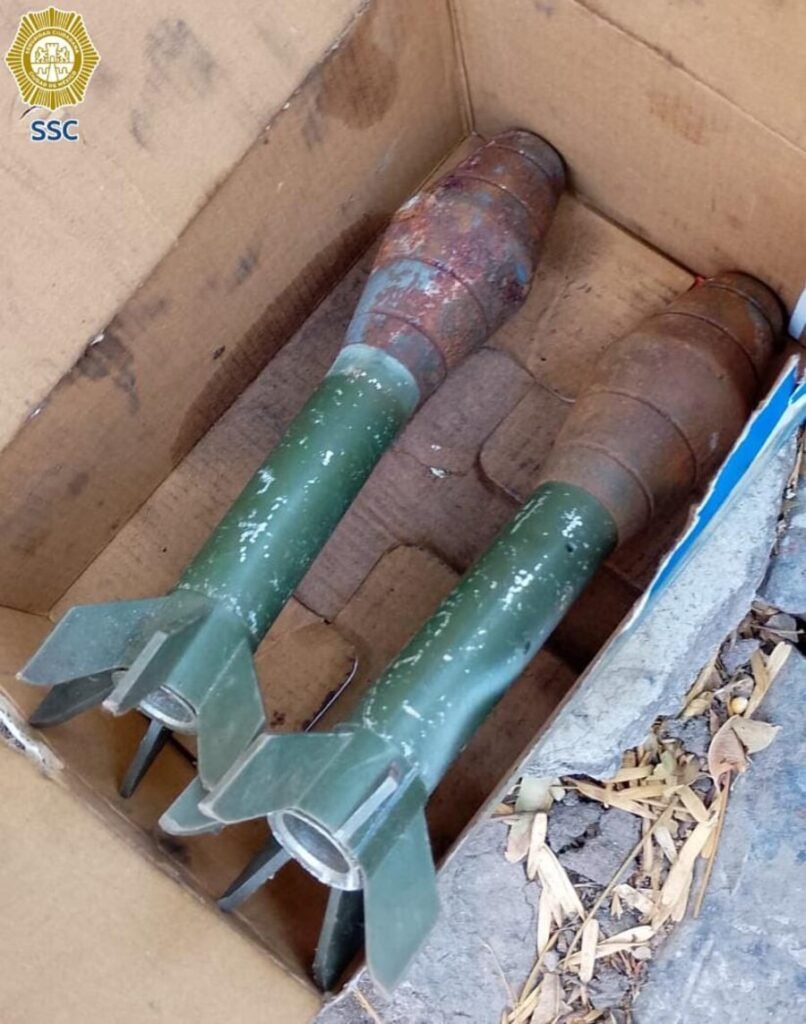 Aseguran dos artefactos explosivos sin carga en calles de la alcaldía Miguel Hidalgo; quedaron en resguardo en instalaciones especiales de la alcaldía Tláhuac