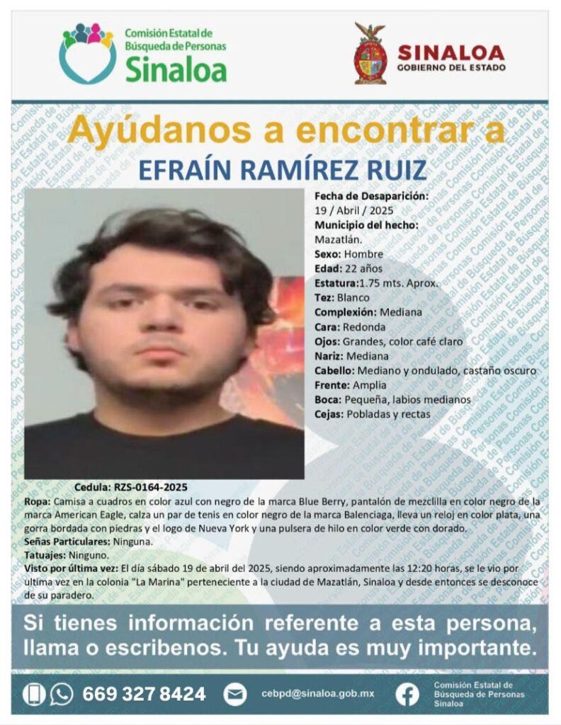 Localizan a tres jóvenes desaparecidos en Mazatlán; uno de ellos sin vida. Aún no hay más detalles del hallazgo.