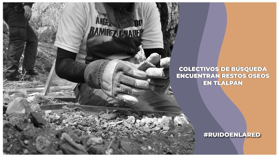 Colectivos de búsqueda de personas desaparecidas encuentran restos óseos en Topilejo, Tlalpan