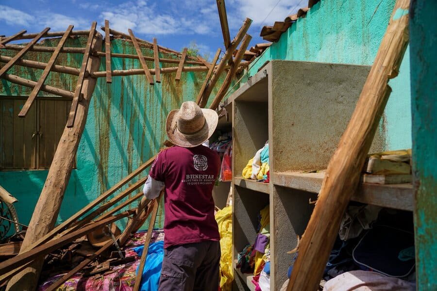 poden declarar zona de mergencia por daños por huracán erick en oaxaca