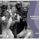 Trabajadores del IMSS Bienestar fueron reprimidos durante su marcha el miércoles 23 de julio