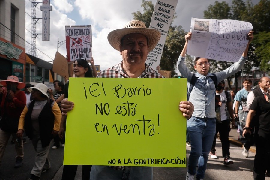 Segunda marcha contra la gentrificación en CDMX: peticiones y denuncias. ¿Qué hará el gobierno capitalino para atender el fenómeno?