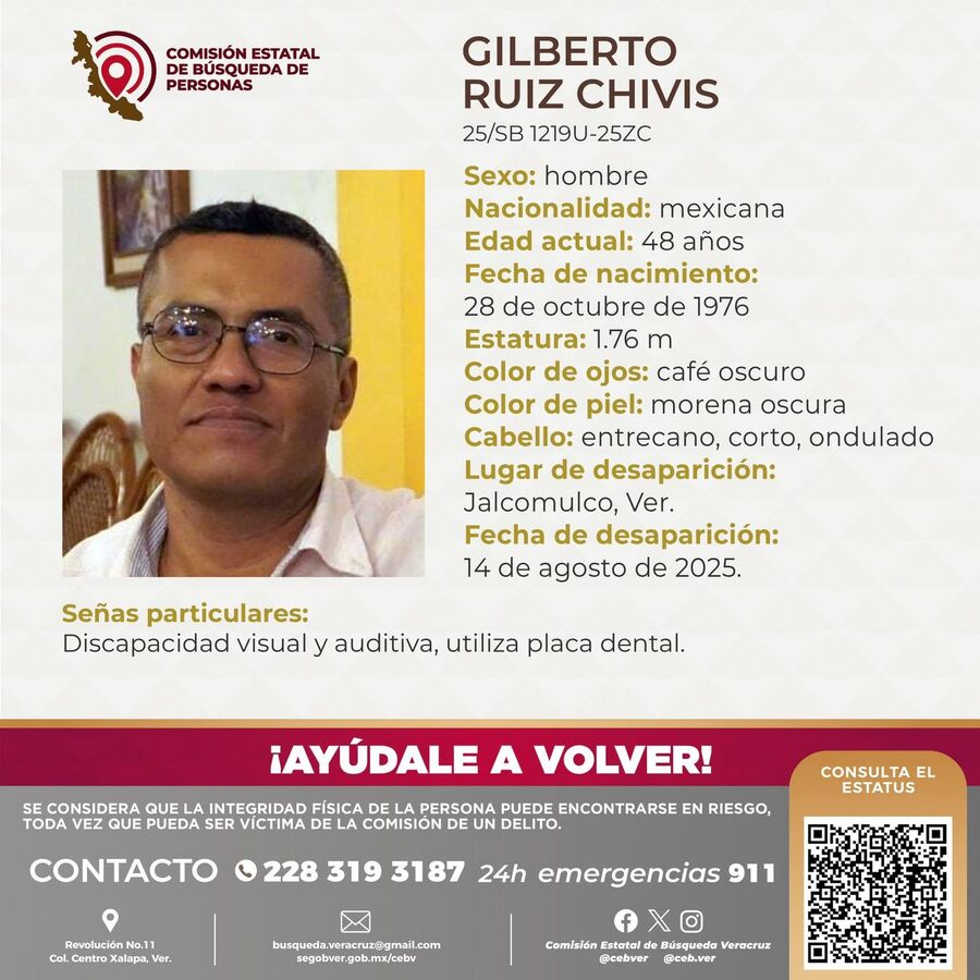 Encuentran sin vida a Gilberto Ruiz Chivis, exalcalde de Jalcomulco, Veracruz . Era activista y defensor ambiental desde hace más de 10 años