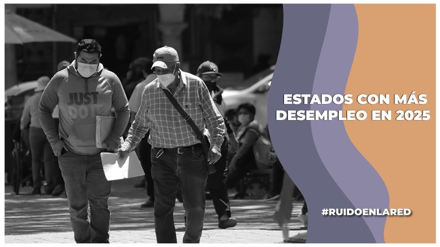 estados con mas desempleo en méxico en 2025