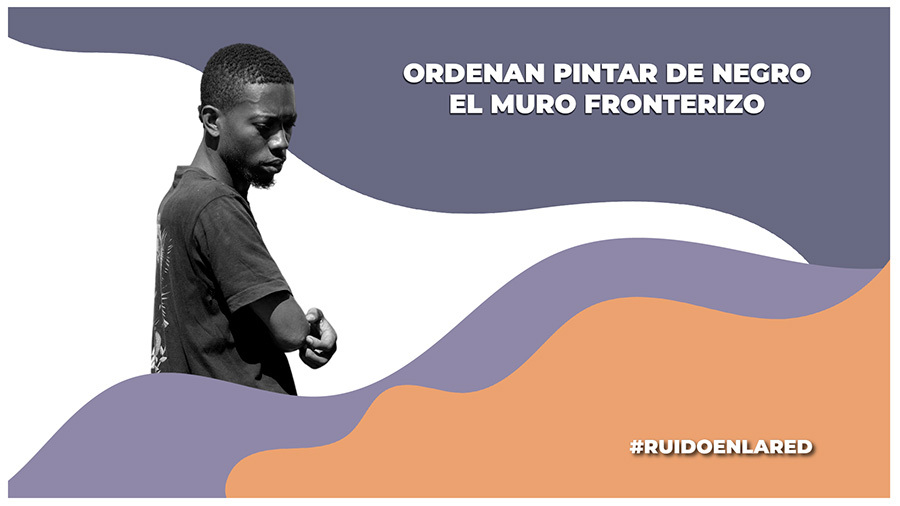 ordenan pintar de negro el muro fronterizo