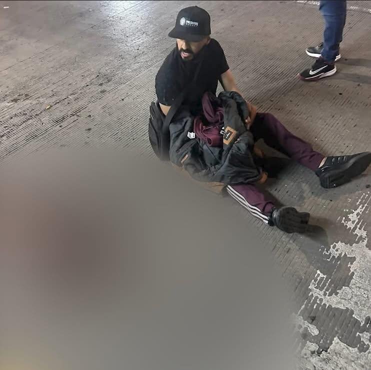ciclista restaba a bebé abandonado en la gam