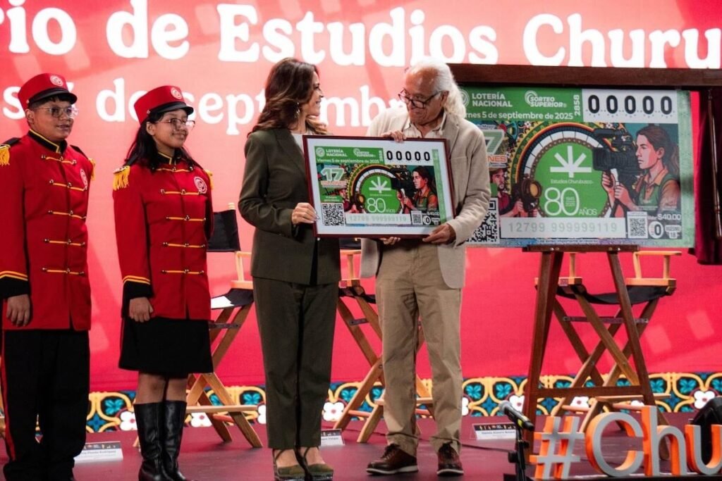 Imagen para nota del billete de la Lotería Nacional de los estudios churubusco