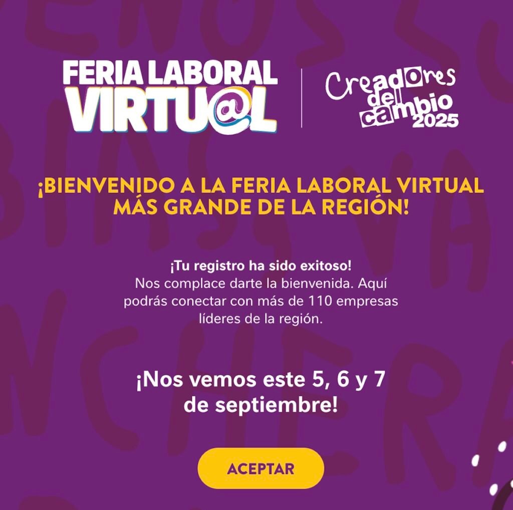 Registro a la Feria Laboral Virtual Nestle 2025
