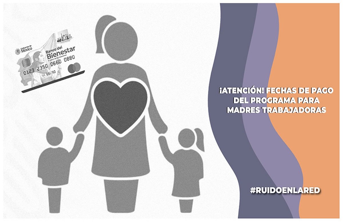Imagen del calendario de pagos del apoyo a madres solteras 2025