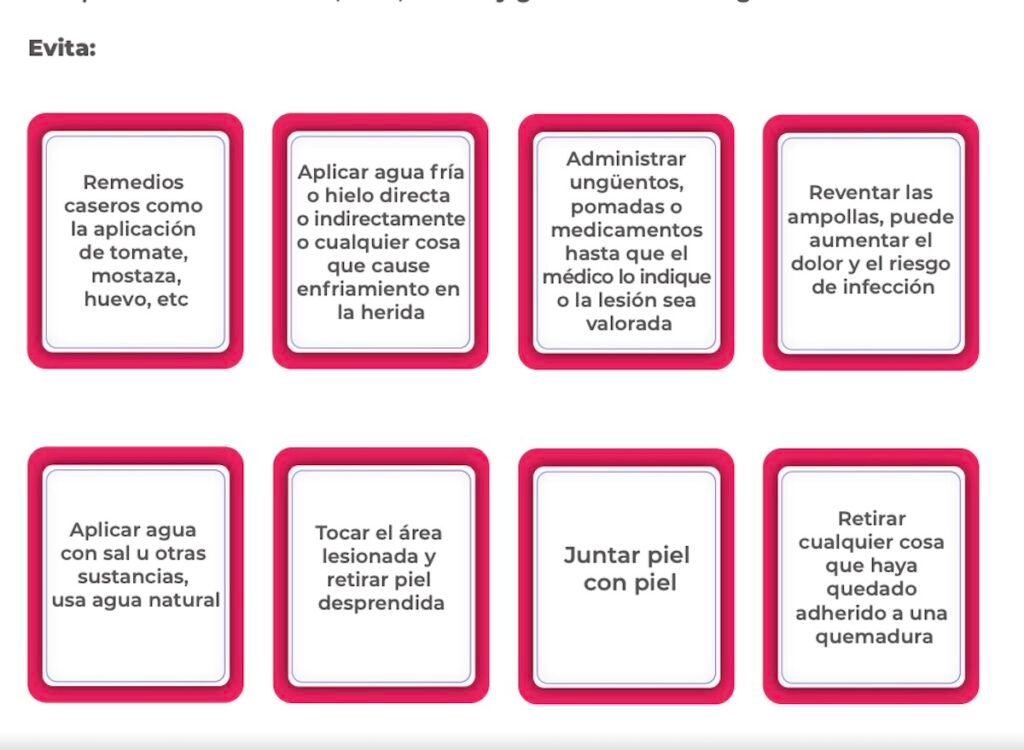 Imagen para nota de qué hacer en caso de quemaduras
