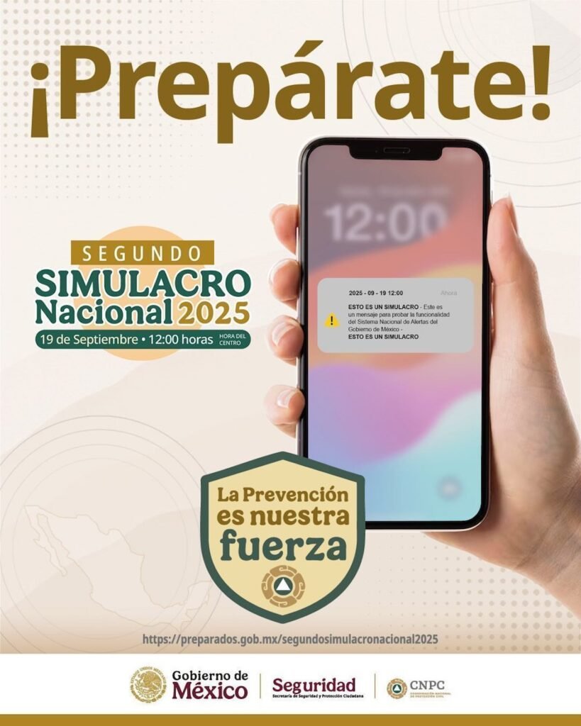 Imagen para nota del simulacro nacional de septiembre de 2025