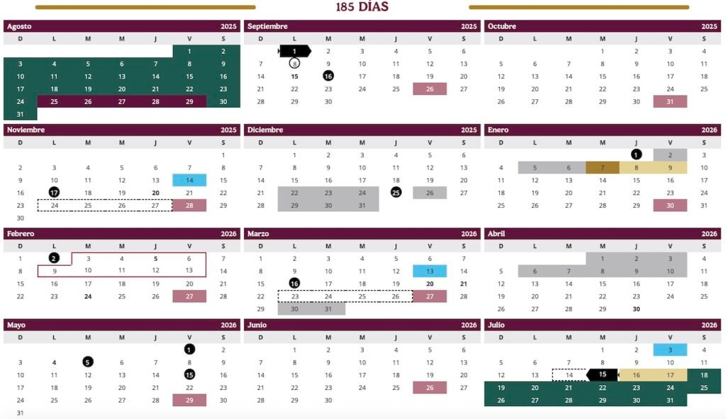 calendario escolar 2025-2026