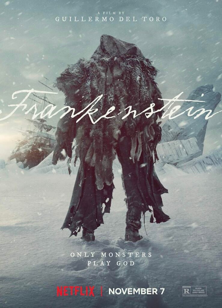 cartel de la película Frankenstein de Guillermo del Toro en México