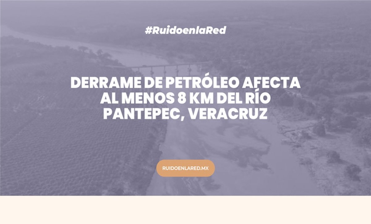Foto para nota del derrame de petróleo en Veracruz