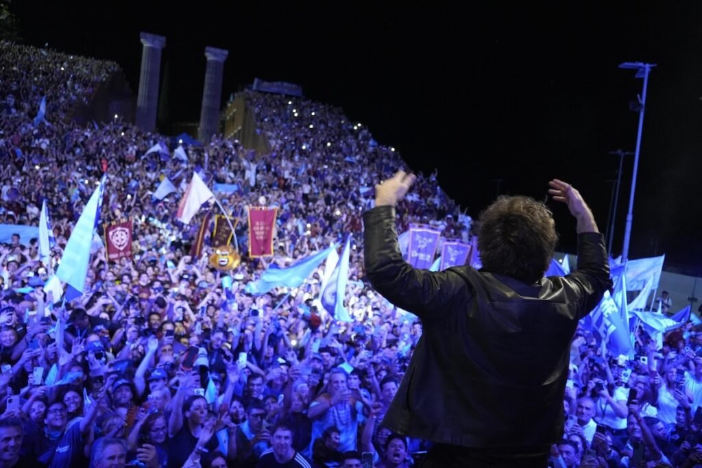 Foto de Javier Milei para nota de las elecciones en argentina 2025