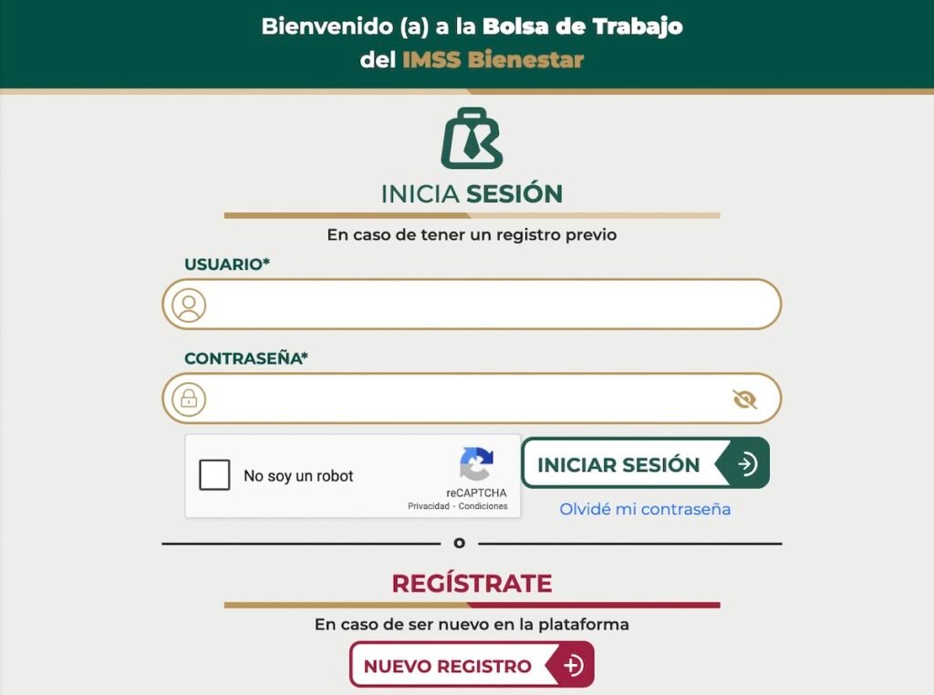 Bolsa de trabajo imss