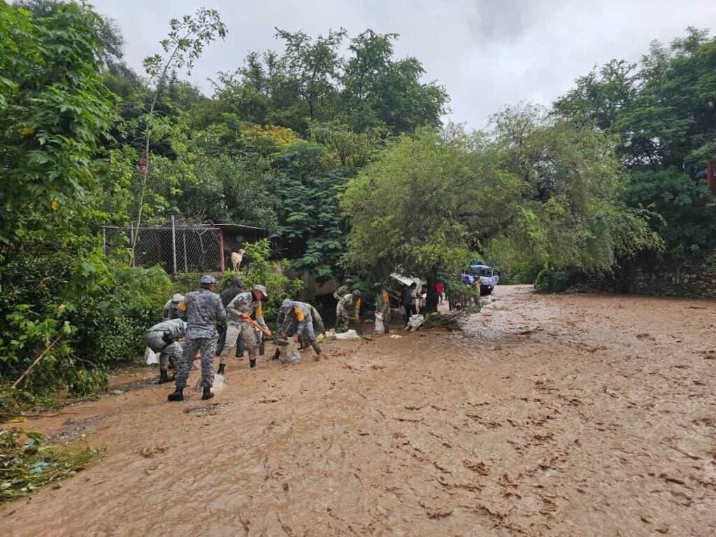 Las intensas lluvias en México afectaron a cinco estados principalmente. Foto: Especial