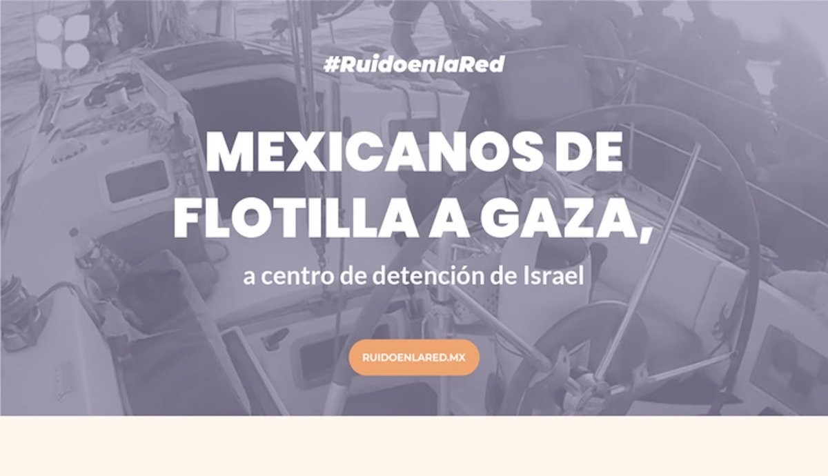 foto para nota de los Mexicanos de flotilla a Gaza, a centro de detención de Israel