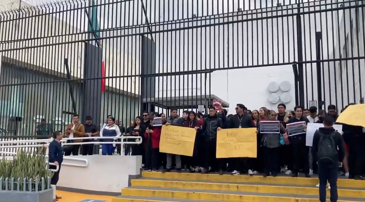 Paro de trabajadores del SAT hoy bloqueos