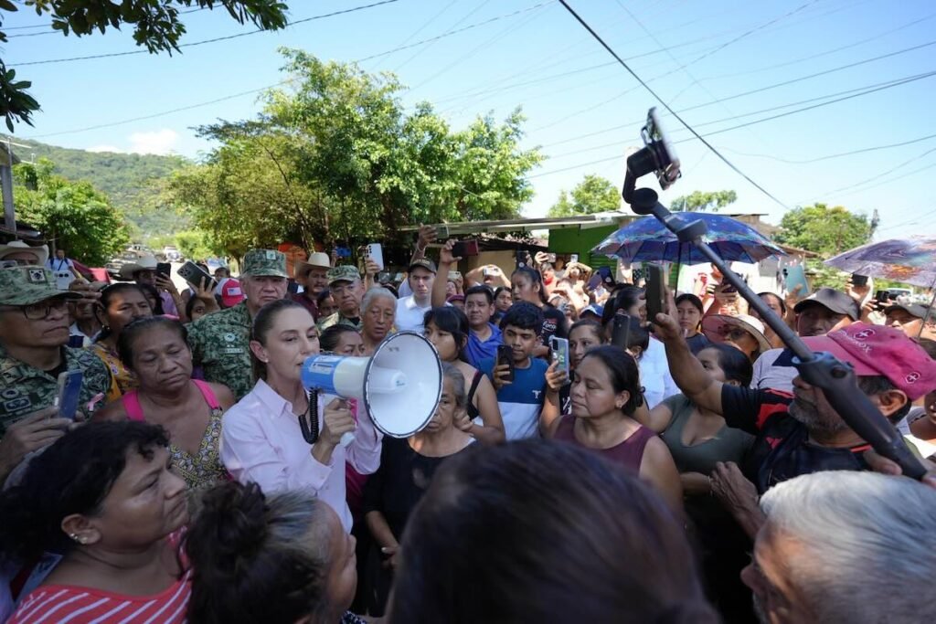 Sheinbaum, reclamos por desastre generados por las lluvias. Foto: Especial