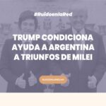 foto de milei y trump