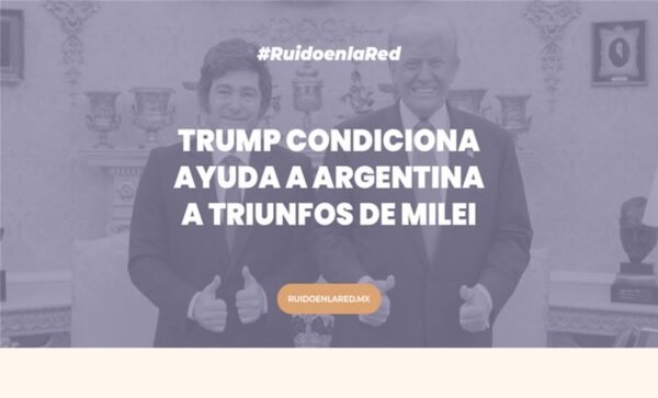 foto de milei y trump