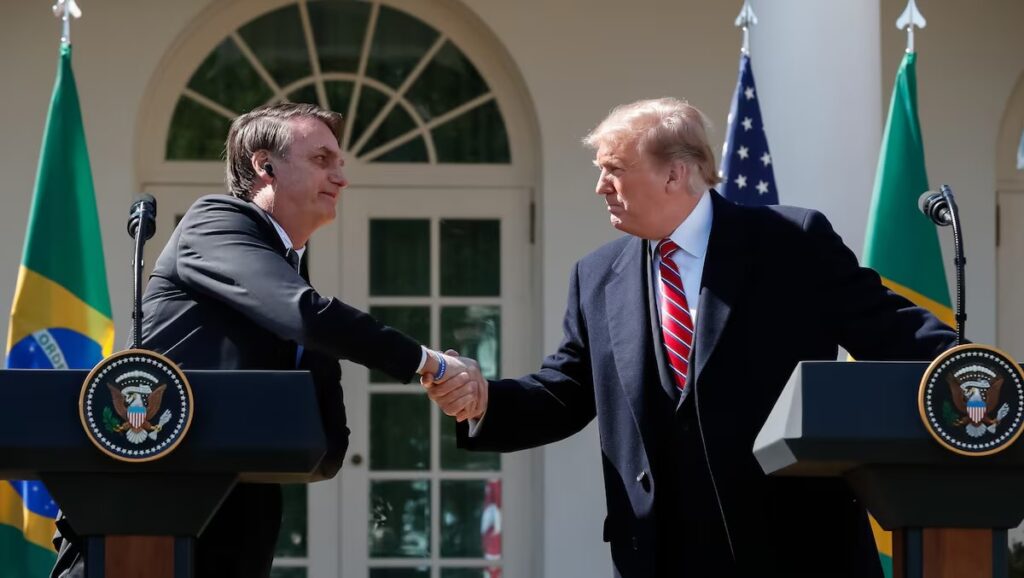 foto para nota de bolsonaro y trump