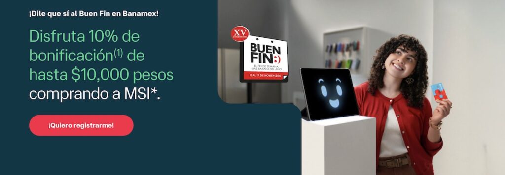 promociones bancarias buen fin 2025