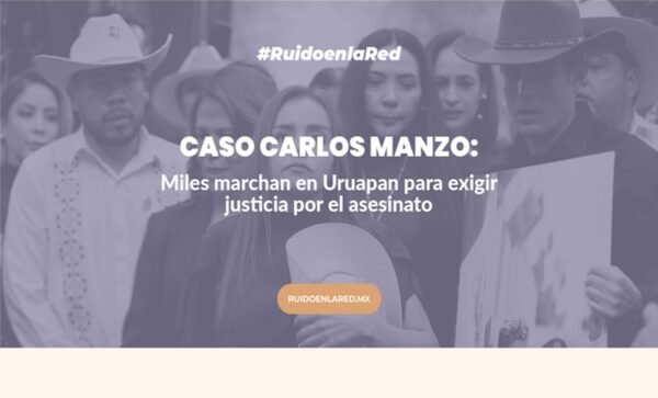 foto para nota de la marcha en uruapan para nota sobre carlos manzo