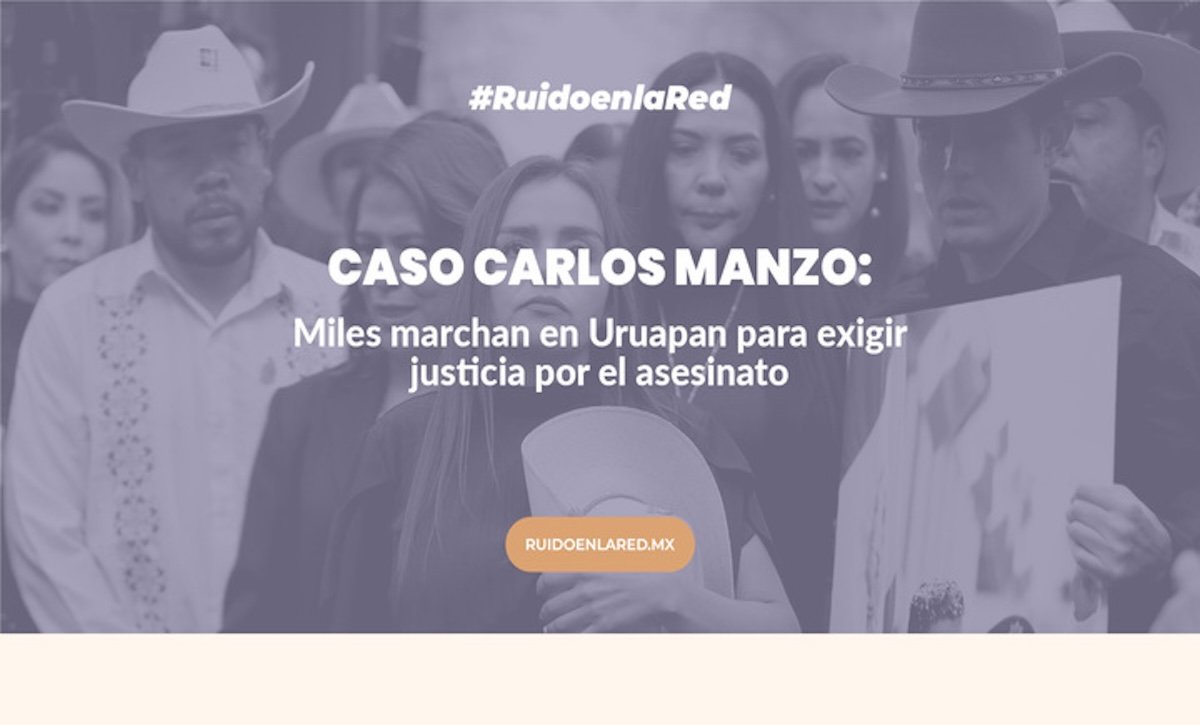 foto para nota de la marcha en uruapan para nota sobre carlos manzo