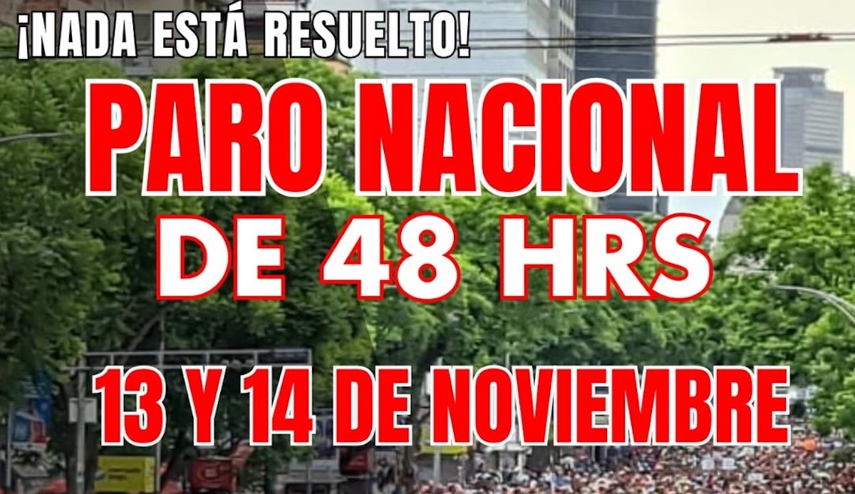 Paro nacional del CNTE