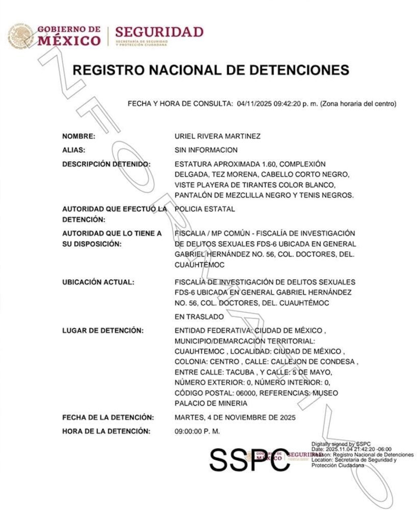 Detención acosador sheinbaum centro histórico cdmx
