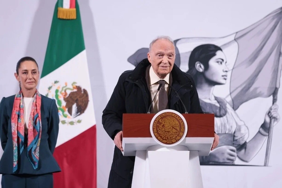 foto de alejandro gertz manero y claudia sheinbaum