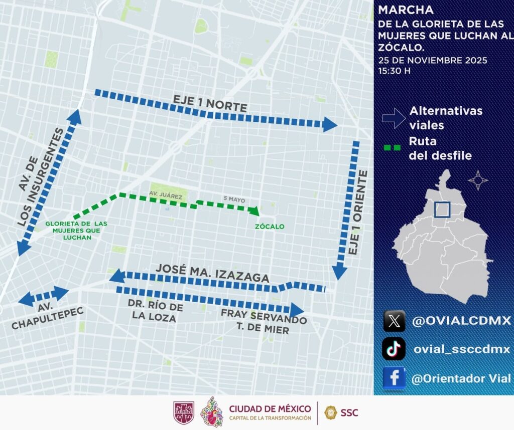 Marchas por el 25N en México