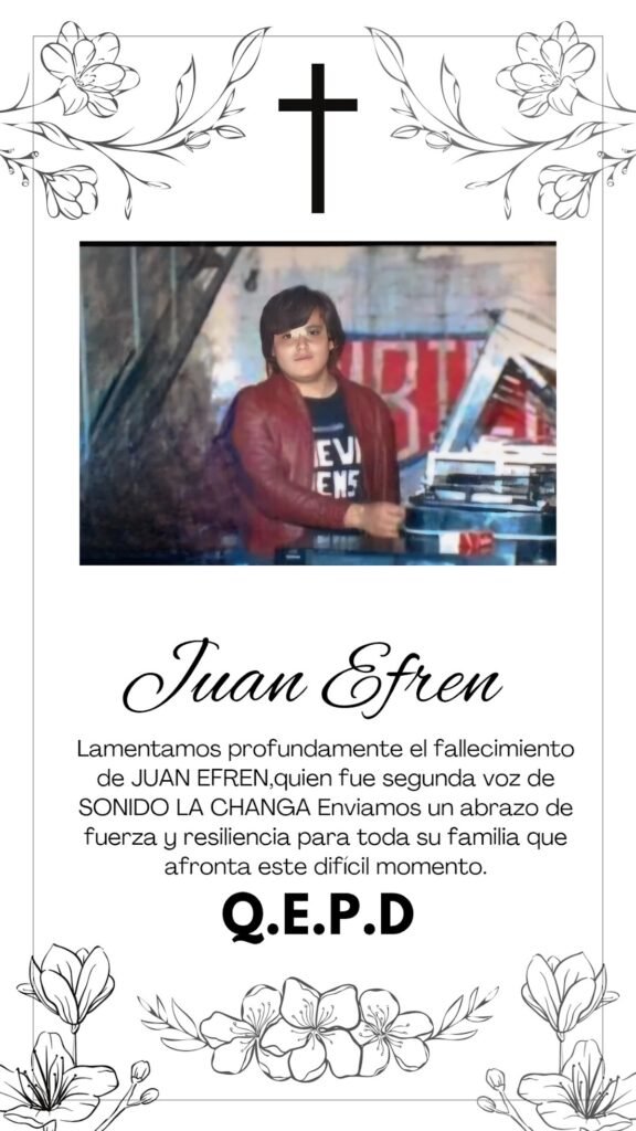 Juan Efrén, la exsegunda voz de Sonido La Changa